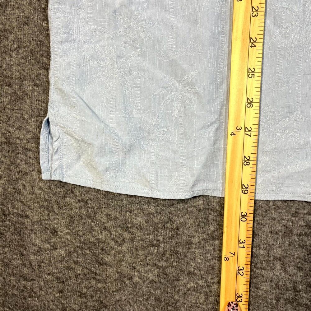 Jos A Bank Mens Shirt L Button Up S/S 100% Silk Tropical Camp Hawaiian Pocket - Picture 2 of 7